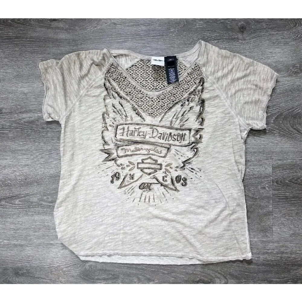 LOT Womens Harley Davidson Tshirts 2X - Picture 4 of 9